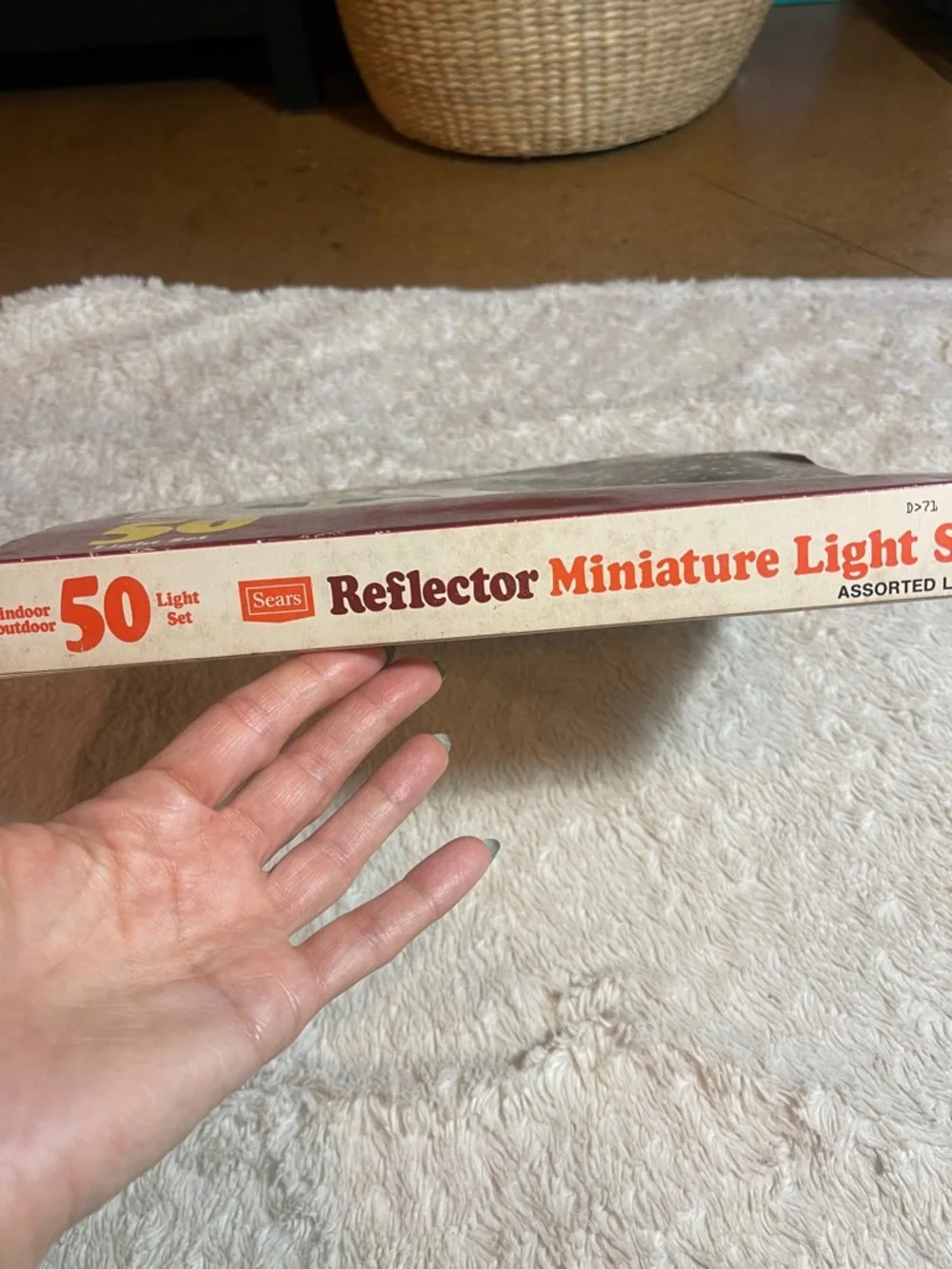 Sears vintage Multicolor Reflector Miniature Light Set